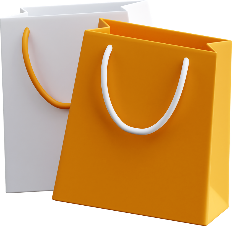 Shopping Bag 3D Illustration